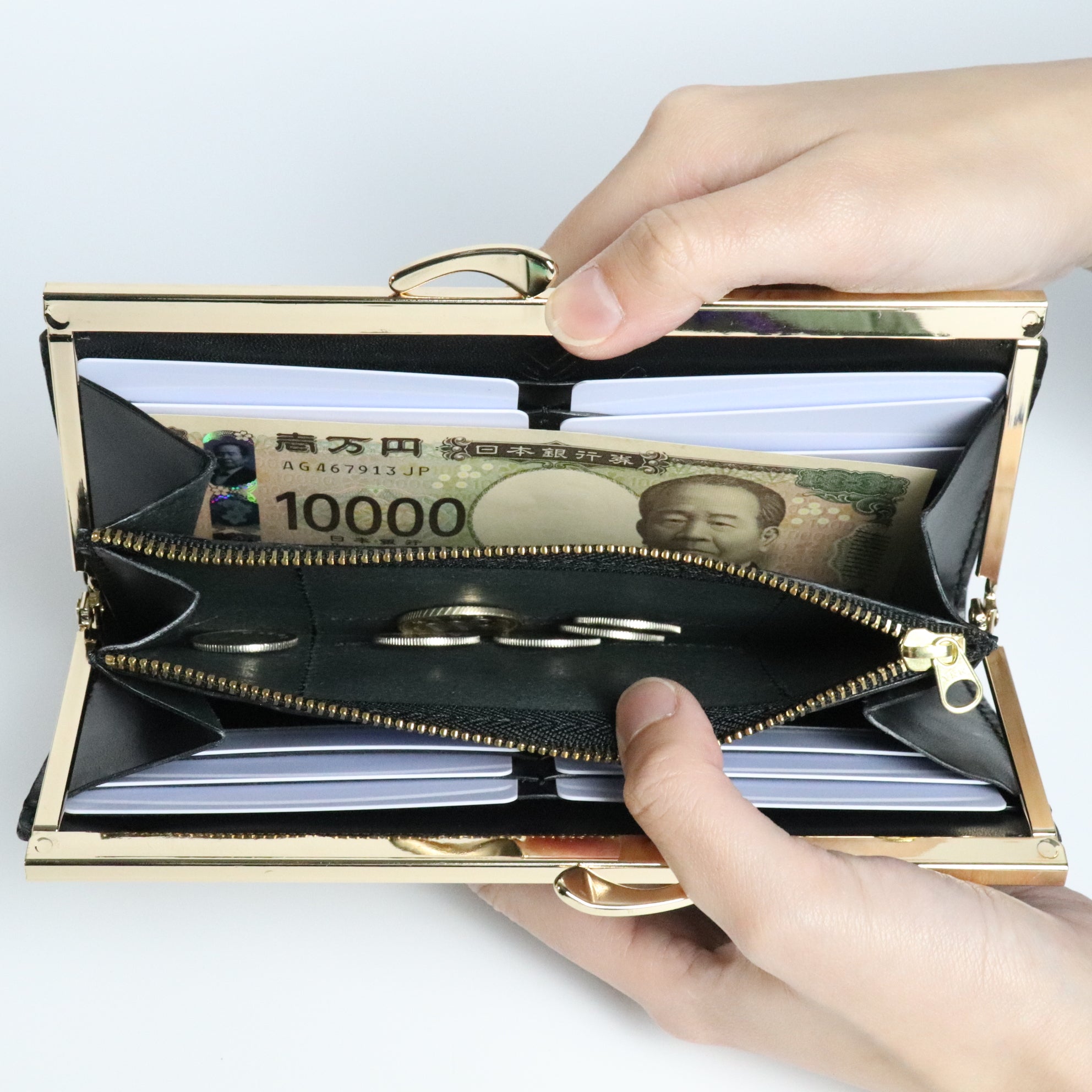 がま口 長財布