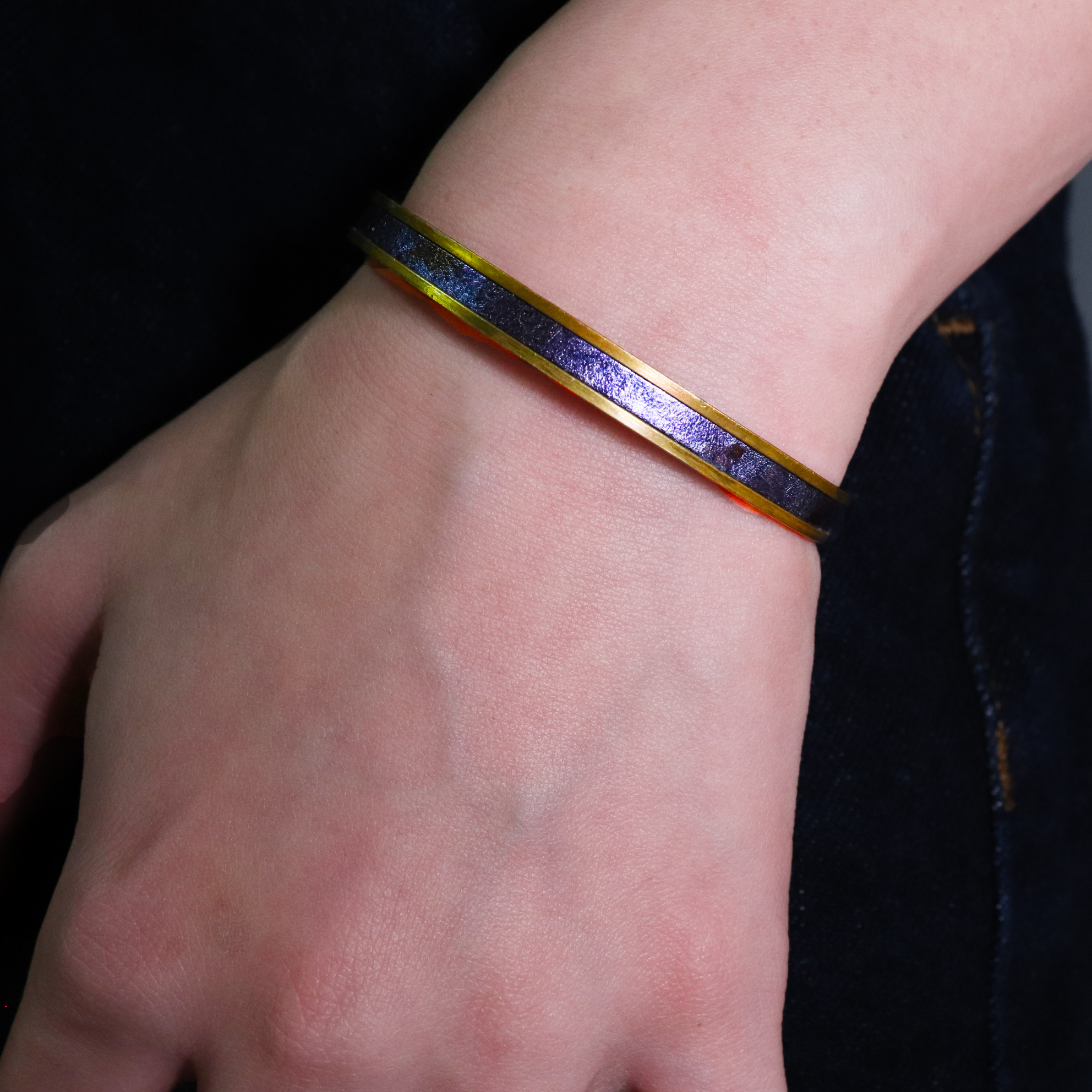 レザーバングル(真鍮)サイズ調整可能