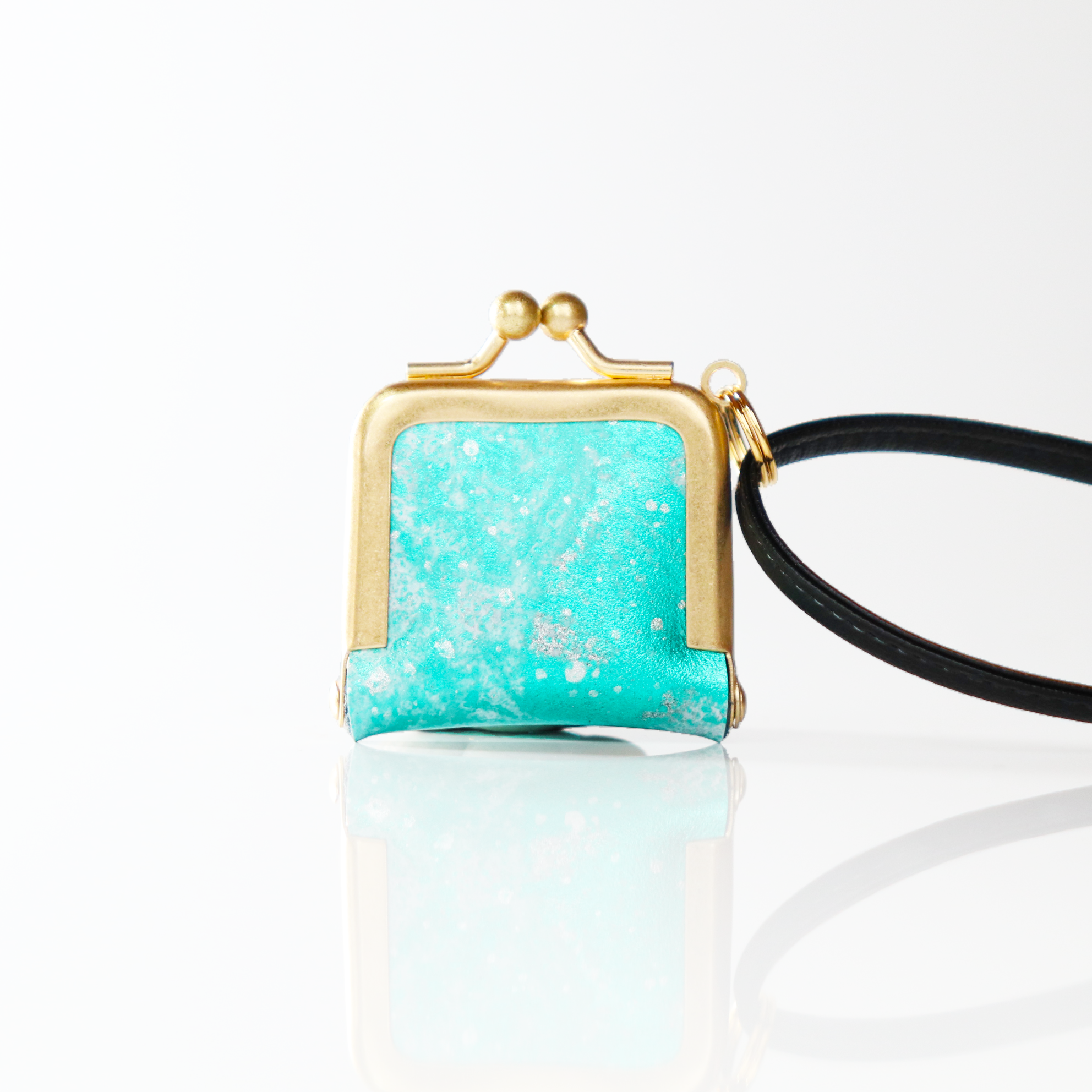 がま口ネックレス リングケース 真鍮