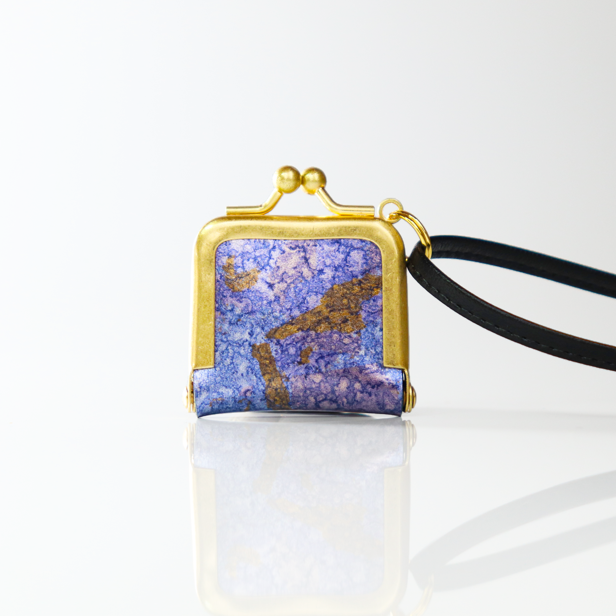 がま口ネックレス リングケース 真鍮