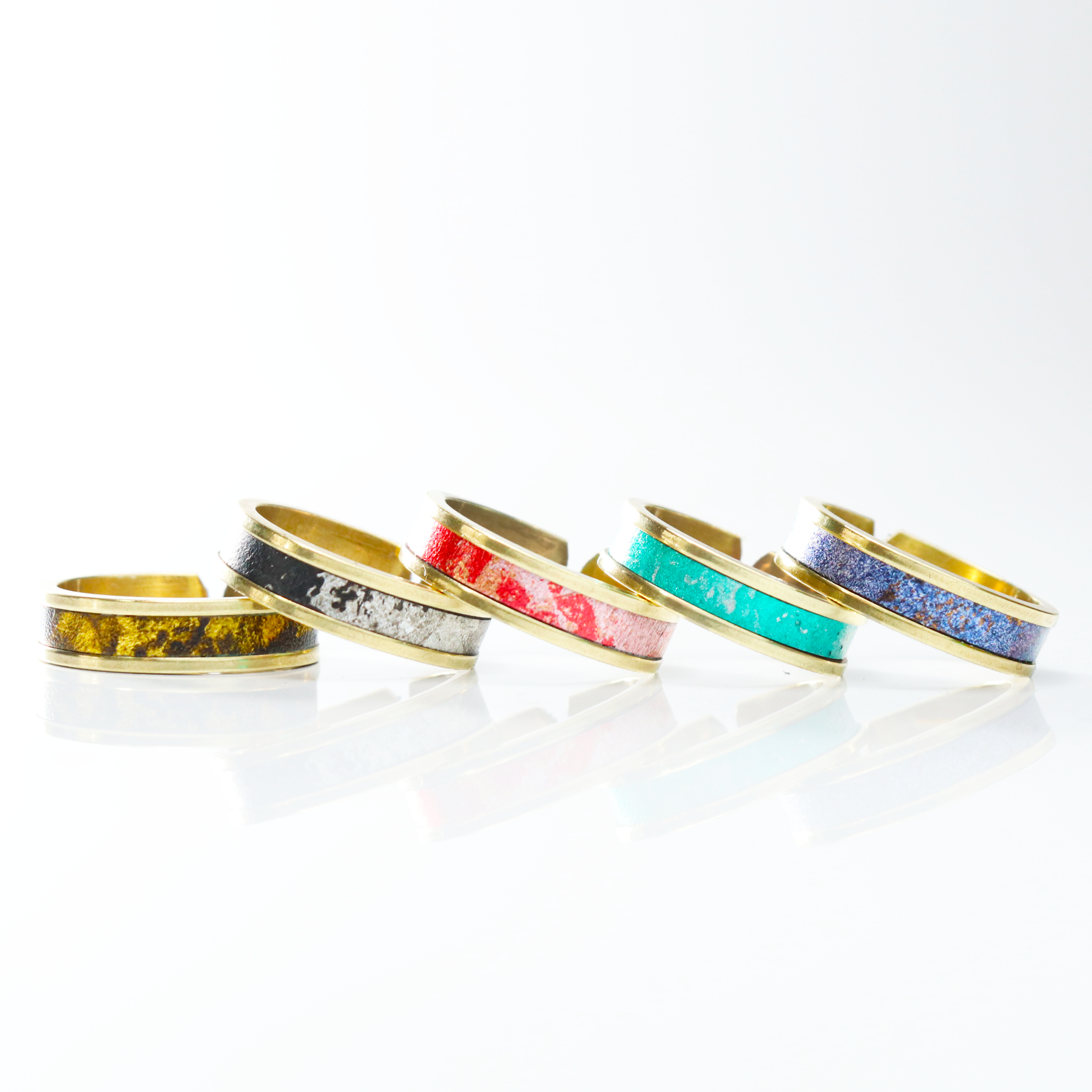 レザーリング(真鍮) 11号〜21号 調整可能