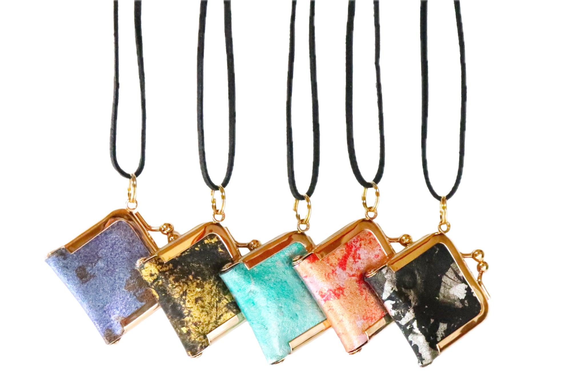 がま口ネックレス　リングケース