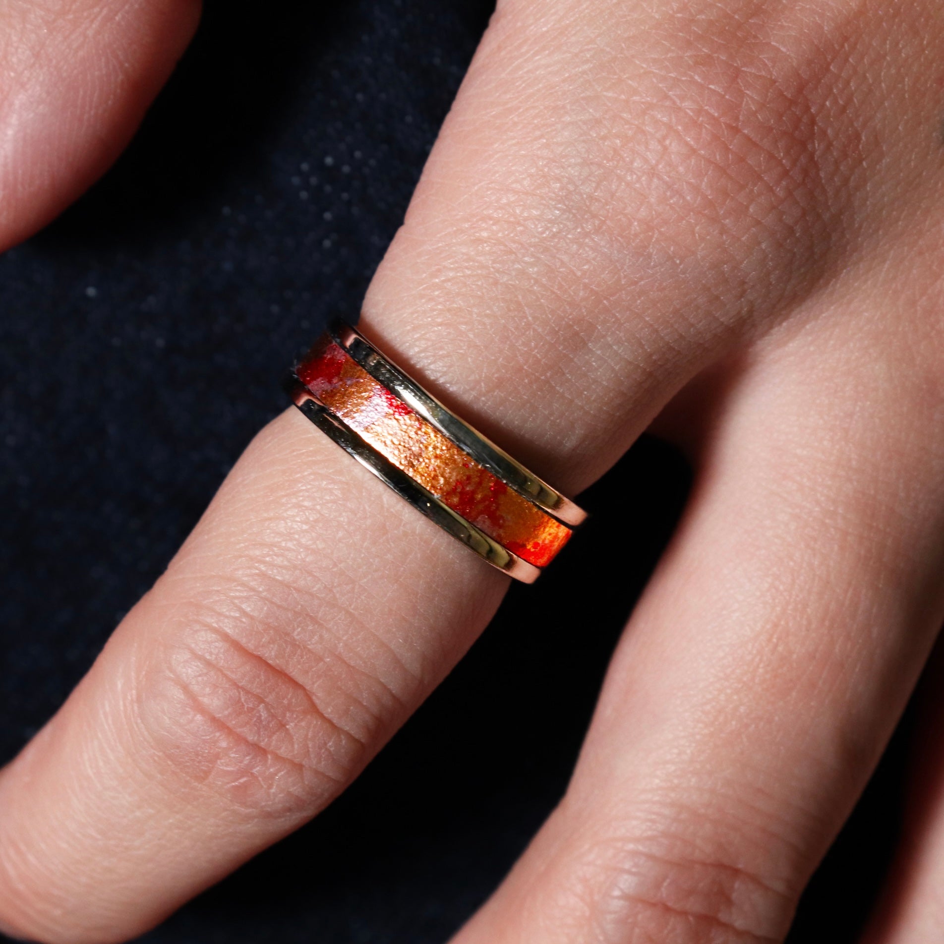 レザーリング （シルバーカラー）11号〜21号 調整可能