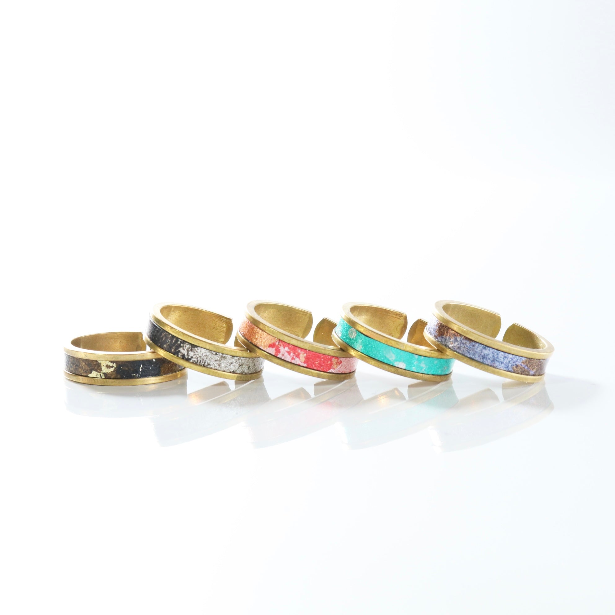 レザーリング（真鍮）　11号〜21号  調整可能